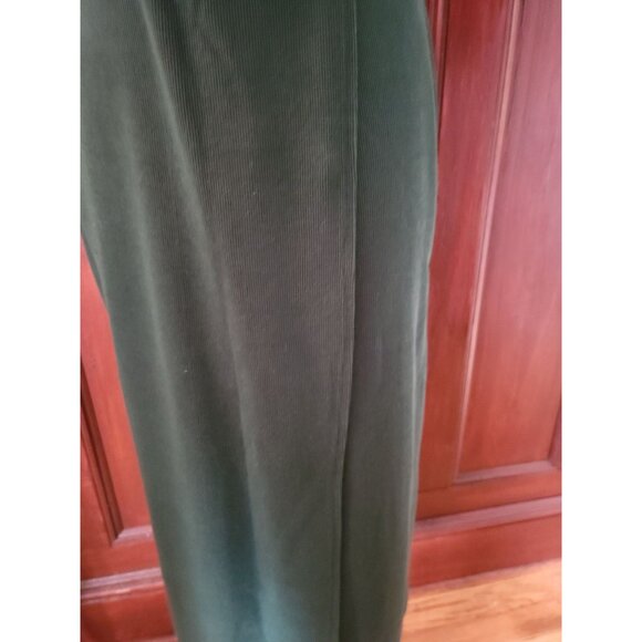 Vintage Express Tricot Green Knit Maxi Skirt S Polyester Cotton Blend - Picture 4 of 6